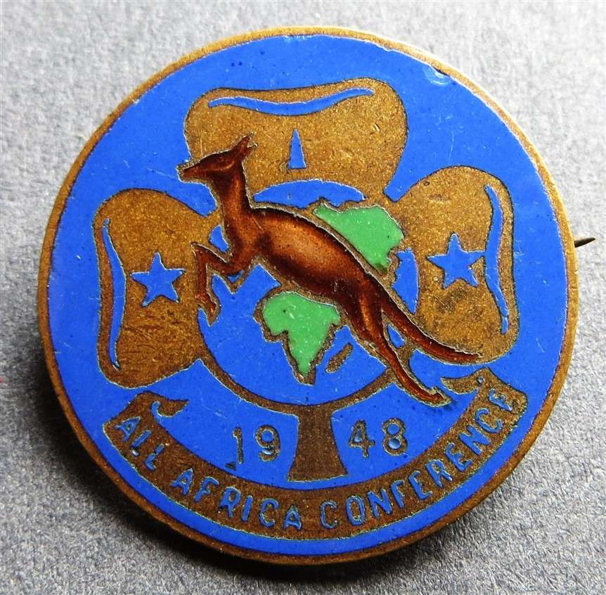 1948 Girl Guides All Africa Conference Badge Enamelled