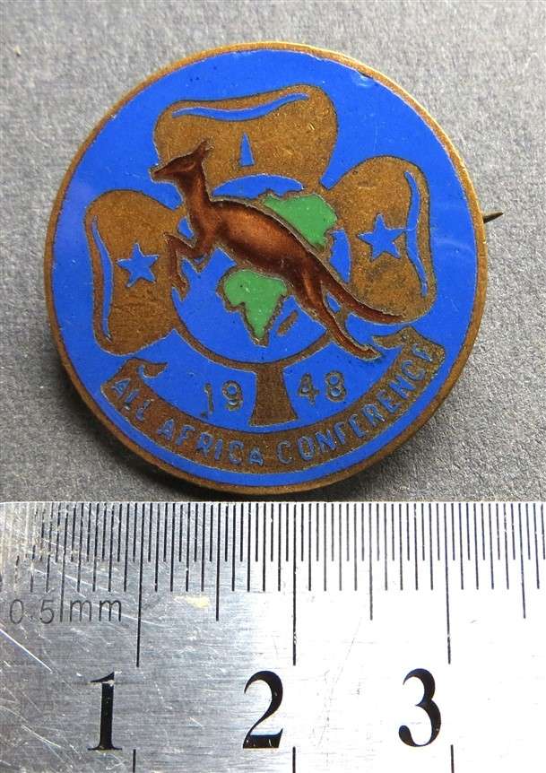 1948 Girl Guides All Africa Conference Badge Enamelled