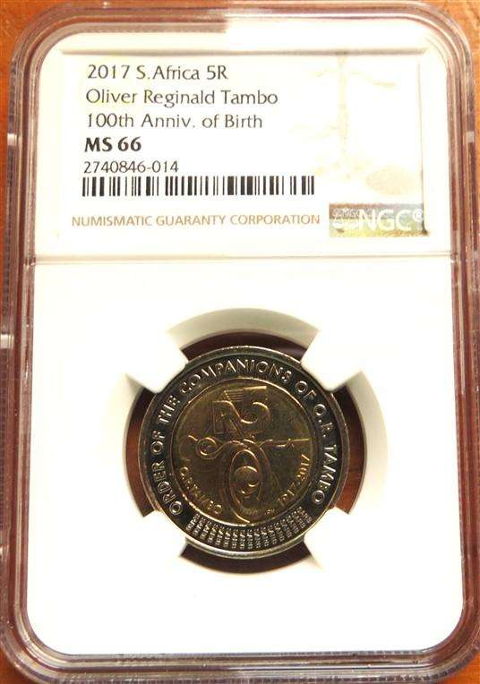 2017 Oliver Tambo R5 NGC MS66 - Only 21 in this Grade at NGC