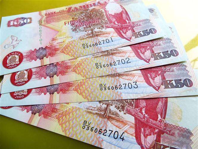 4 x Bank of Zambia 50 Kwacha Notes in Sequence - Condition