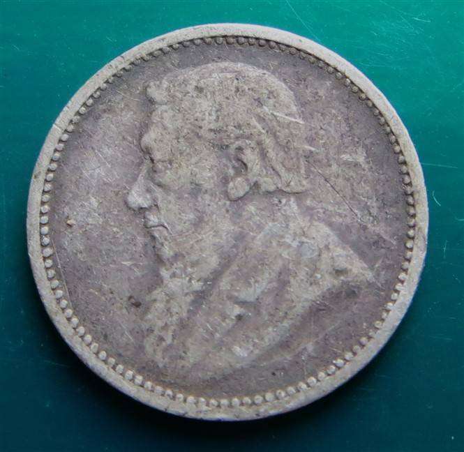 1895 ZAR 3d Three Pence Coin