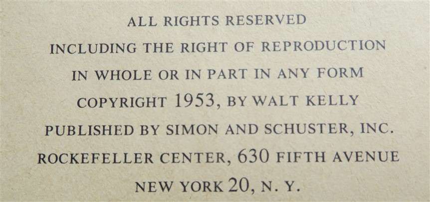 1953 Uncle Pogo - Walt Kelly - So So stories