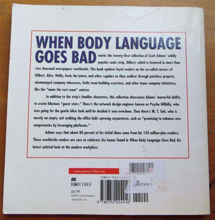 When Body Language Goes Bad - Dilbert - Scott Adams