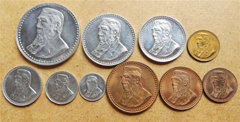 Gold Reef City Token Set - 1/2 Pond to 1/4d - 1 Bid - Mintage Error on 3d