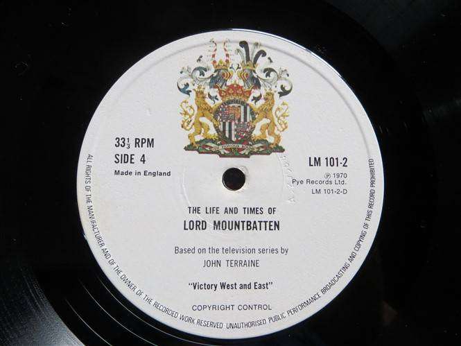Life & Times of Lord Mountbatten 3 x LP Vintage Vinyl - VG