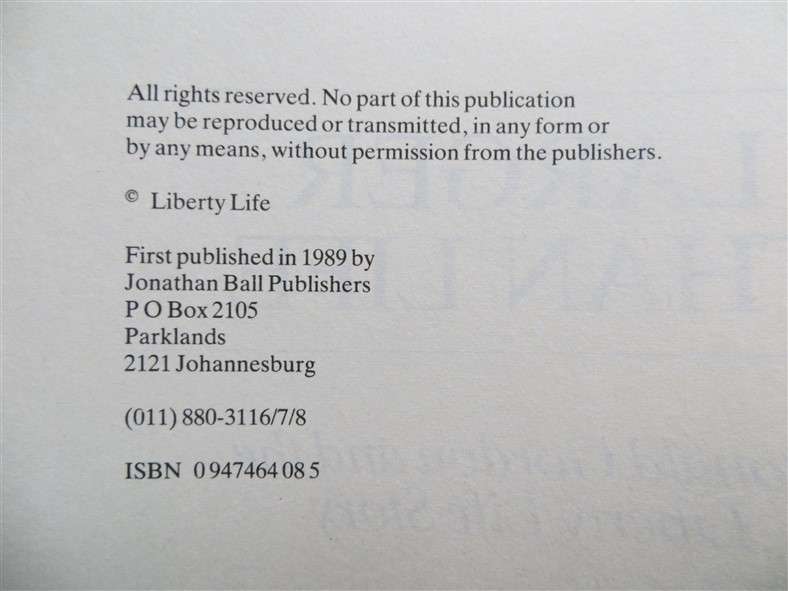 Larger Than Life - Donald Gordon - Signed Copy with presentation Dustcover