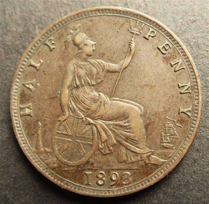 1893 GB Half Penny