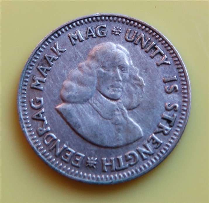 1961 RSA Silver Tiekie 2 1/2c Coin