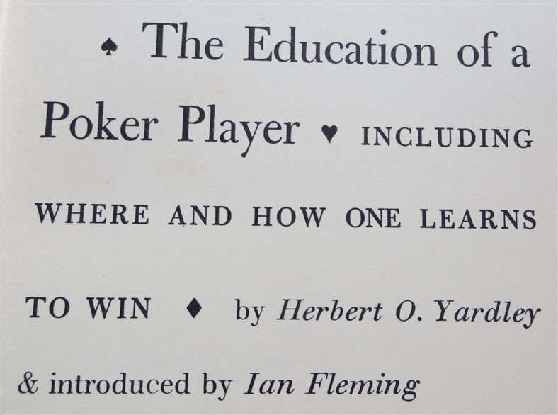 The Education of a Poker Player (1959) 1st Ed. - Herbert O. Yardley
