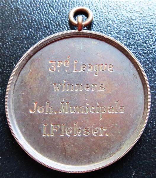 1938-39 T.A.S.A Water Polo Medal