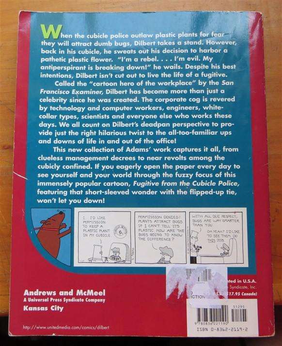 Fugitive from the Cubicle Police - Dilbert - Scott Adams