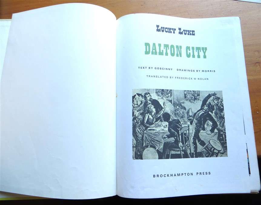 Dalton City - Vintage 1973 Hardcover - Lucky Luke - Morris & Goscinny Comic