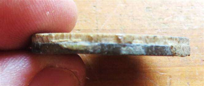 SA Union Penny 1d Coin Encrusted in Clay/Putty - Unknown Origin/History