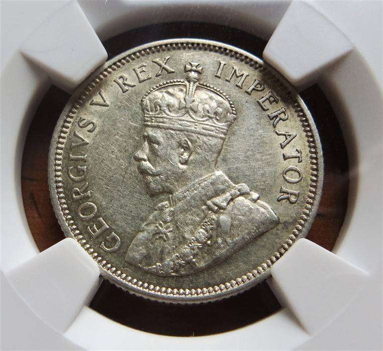 1936 SA Union 1 Shilling SANGS AU55 Graded Coin