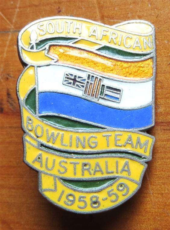 1958-59 - South Africa - Australia Bowling Team Badge