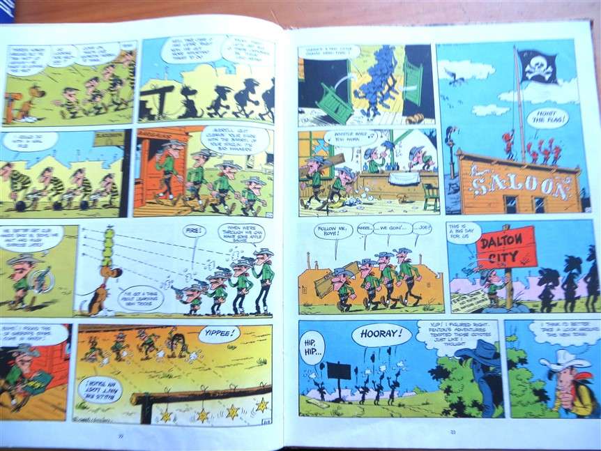 Dalton City - Vintage 1973 Hardcover - Lucky Luke - Morris & Goscinny Comic