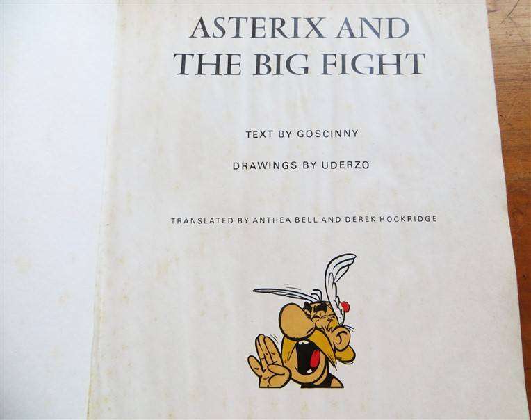 Asterix & the Big Fight - Comic Book - Goscinny & Uderzo - Water Damage Rescue