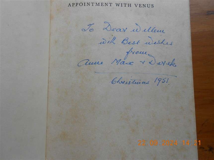 Appointment with Venus - Jerrard Tickell - Hardcover 1st Ed. 1951