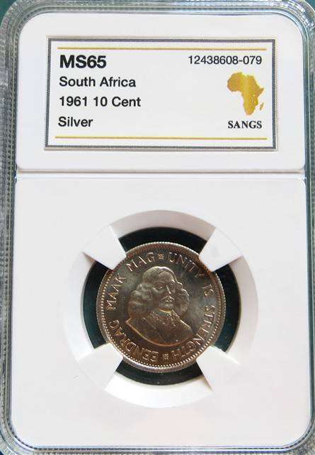 1961 RSA SANGS MS65 1/ Silver Shilling - High Grade