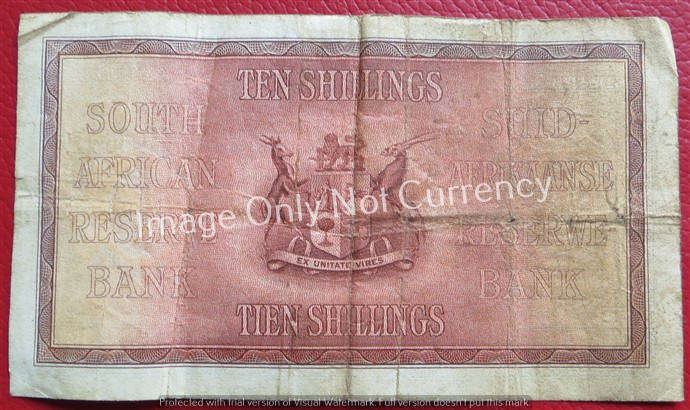 Postmus 10 Shillings Note - Used - E48 #955919