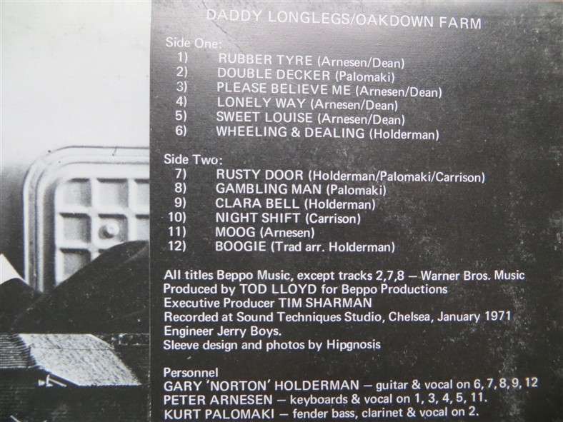 Daddy Longlegs - Oakdown Farm - Vintage LP - VG