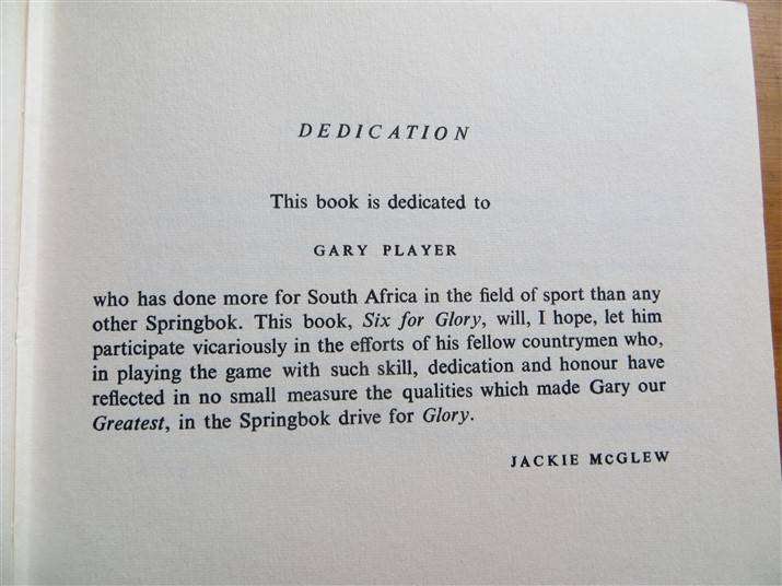 Six for Glory - D.J McGlew - Australia tour 1966-7