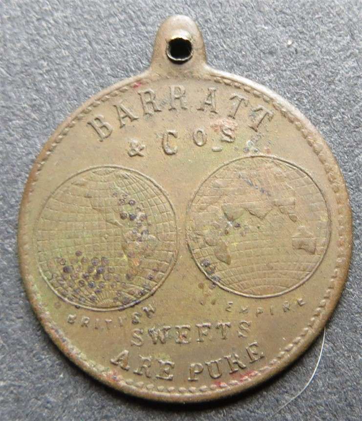 1911 Coronation Medallion - Barrats & Co. - Sweets are Pure