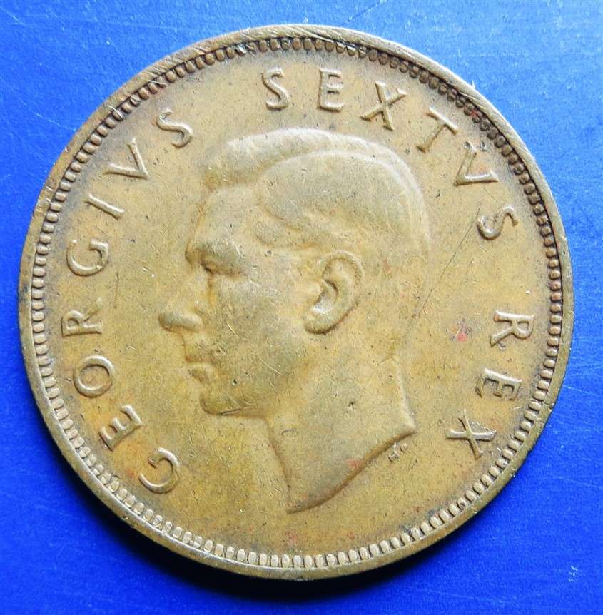 1949 SA Union Half Penny 1/2d