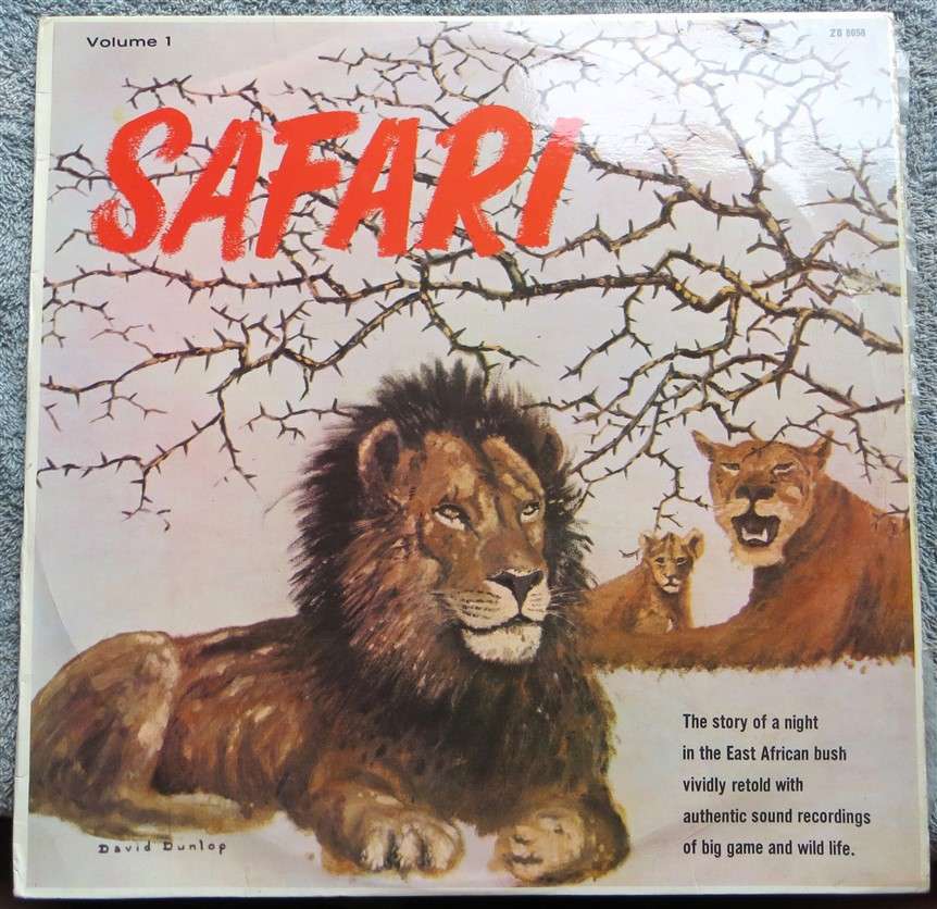 Safari - East Africa Bush David Dunlop Vol.2 Vintage Vinyl LP - VG