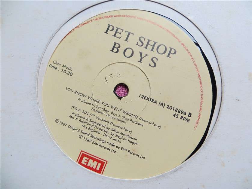 Pet Shop Boys  Vintage Vinyl 12" Maxi 45rpm