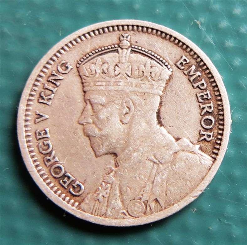1935 Southern Rhodesia 3d Silver