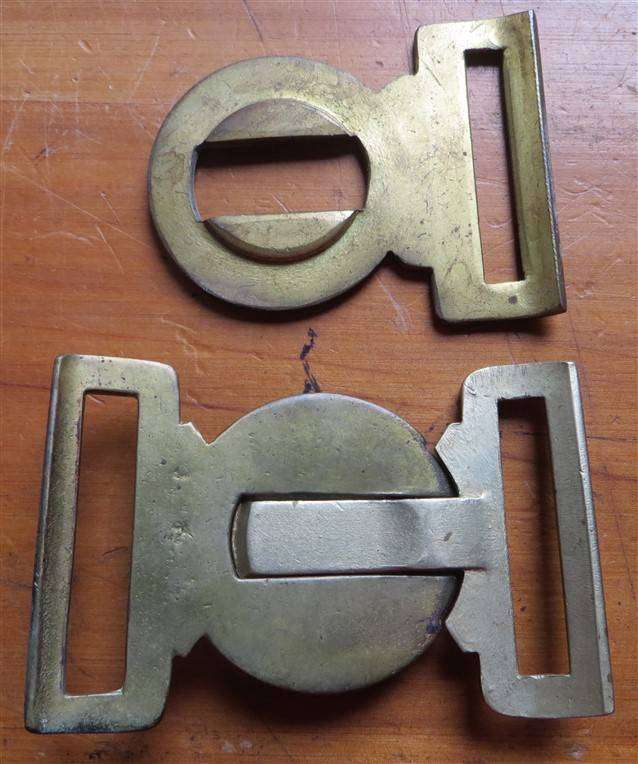 BSAP - 2 x Rhodesia British South Africa Police Belt Buckle Outers - Insert is not BSAP