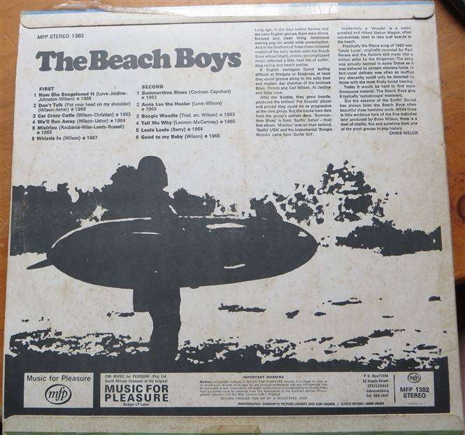 The Beach Boys - LP Vintage Vinyl - VG