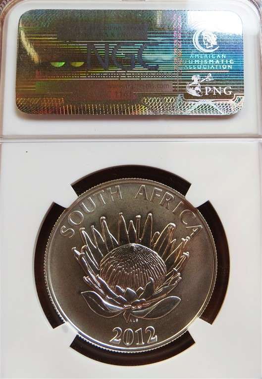 2012 Walter Sisulu R1 Silver NGC MS69 High Grade