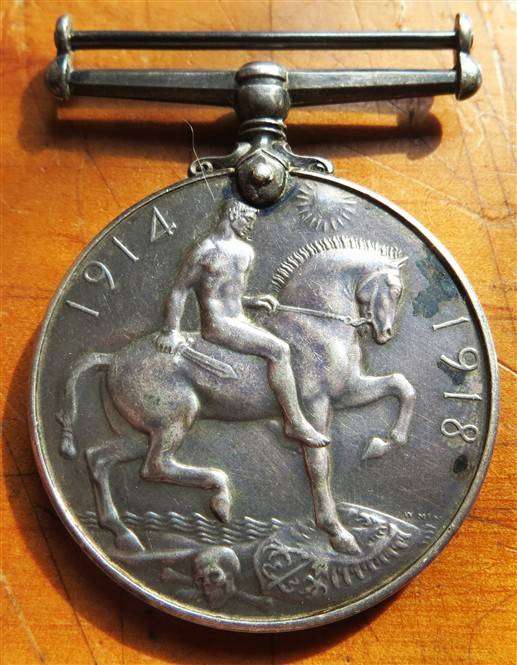 WW1 British War Medal Silver SPR J.D Rademeyer D.S.C - Sapper & Distinguished Service Cross - SCARCE