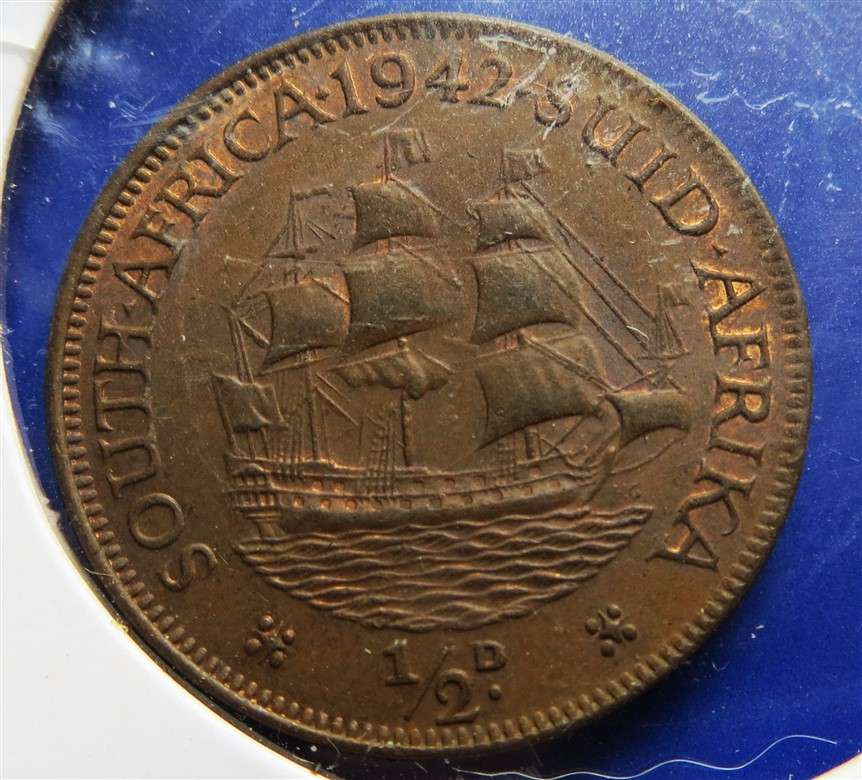 1942 Union Half Penny 1/2d