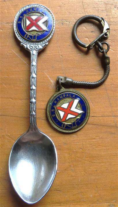 Union Castle SS Kenya & SS Kampala Items -1 Bid for Both