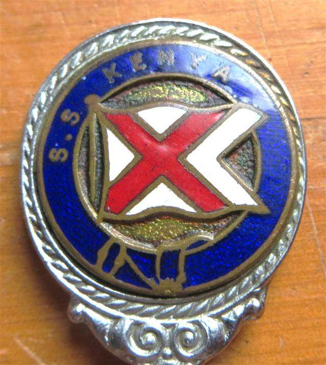 Union Castle SS Kenya & SS Kampala Items -1 Bid for Both