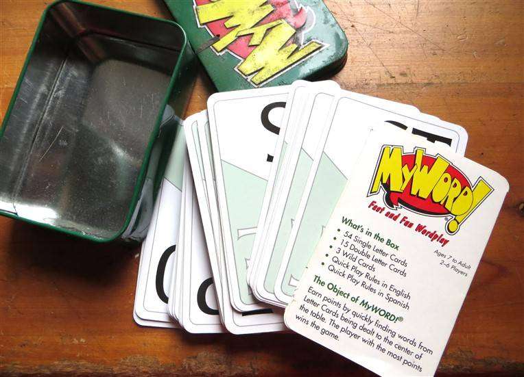 My Word Card Game in Tin with Rules