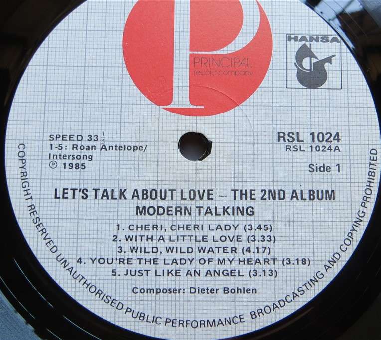 Modern Talking 2nd Album Vintage Vinyl LP - VG+