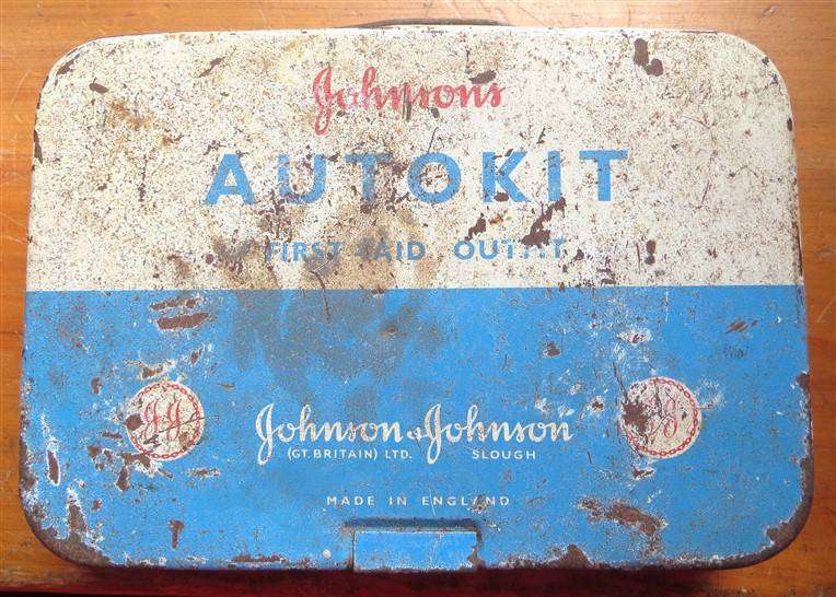 Vintage Car First Aid Kit - J&J - Made in England