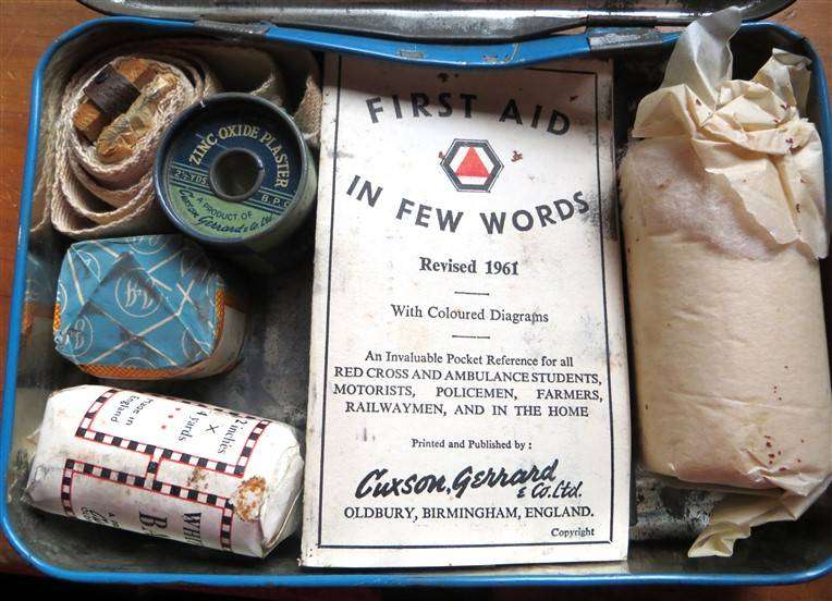 Vintage Car First Aid Kit - J&J - Made in England