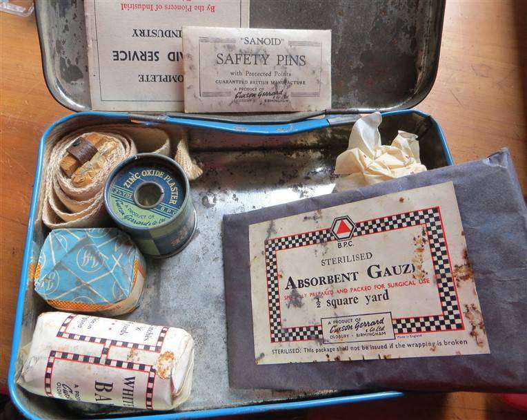 Vintage Car First Aid Kit - J&J - Made in England