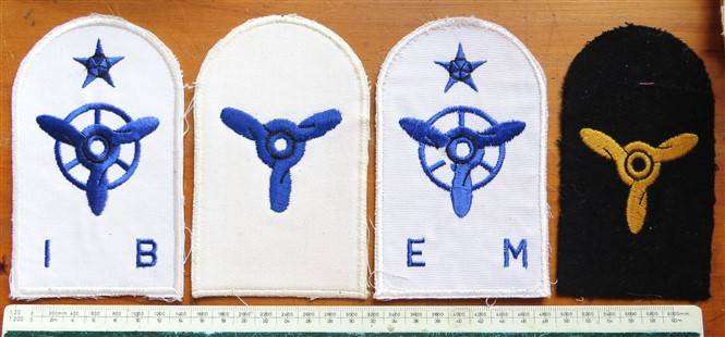 4 x SA Navy - propellor - embroidered Badges