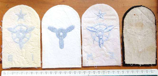 4 x SA Navy - propellor - embroidered Badges