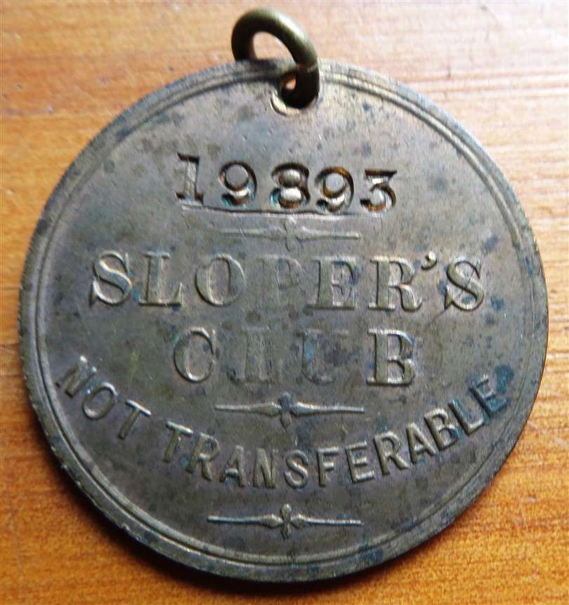 WW1 British Ally Slopers Club - Numbered Brass Medallion