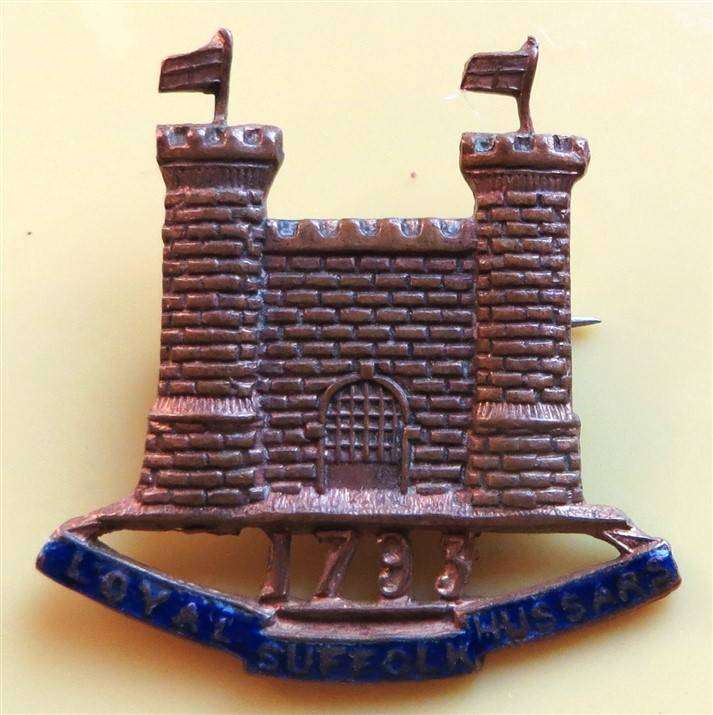 Loyal Suffolk Hussars Sweetheart Badge