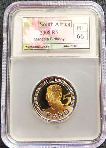 2008 Proof Mandela R5 - PF66 Graded