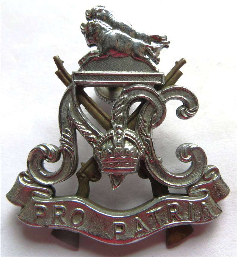 Natal Carbineers Cap Badge Bi-Metal - 1 Lug