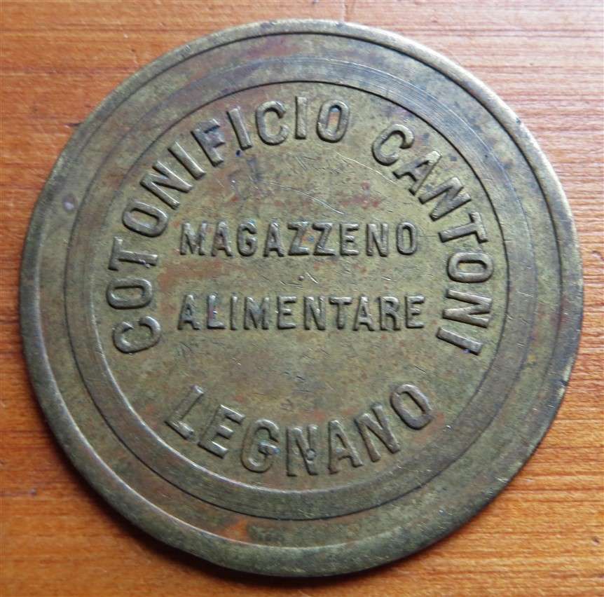 5 Lire Magazzino Alimentari Cotonificio Cantoni Token